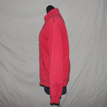 Load image into Gallery viewer, Adidas embroidered red zip jacket (M)
