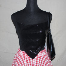 Load image into Gallery viewer, Sequined triangle top (S)
