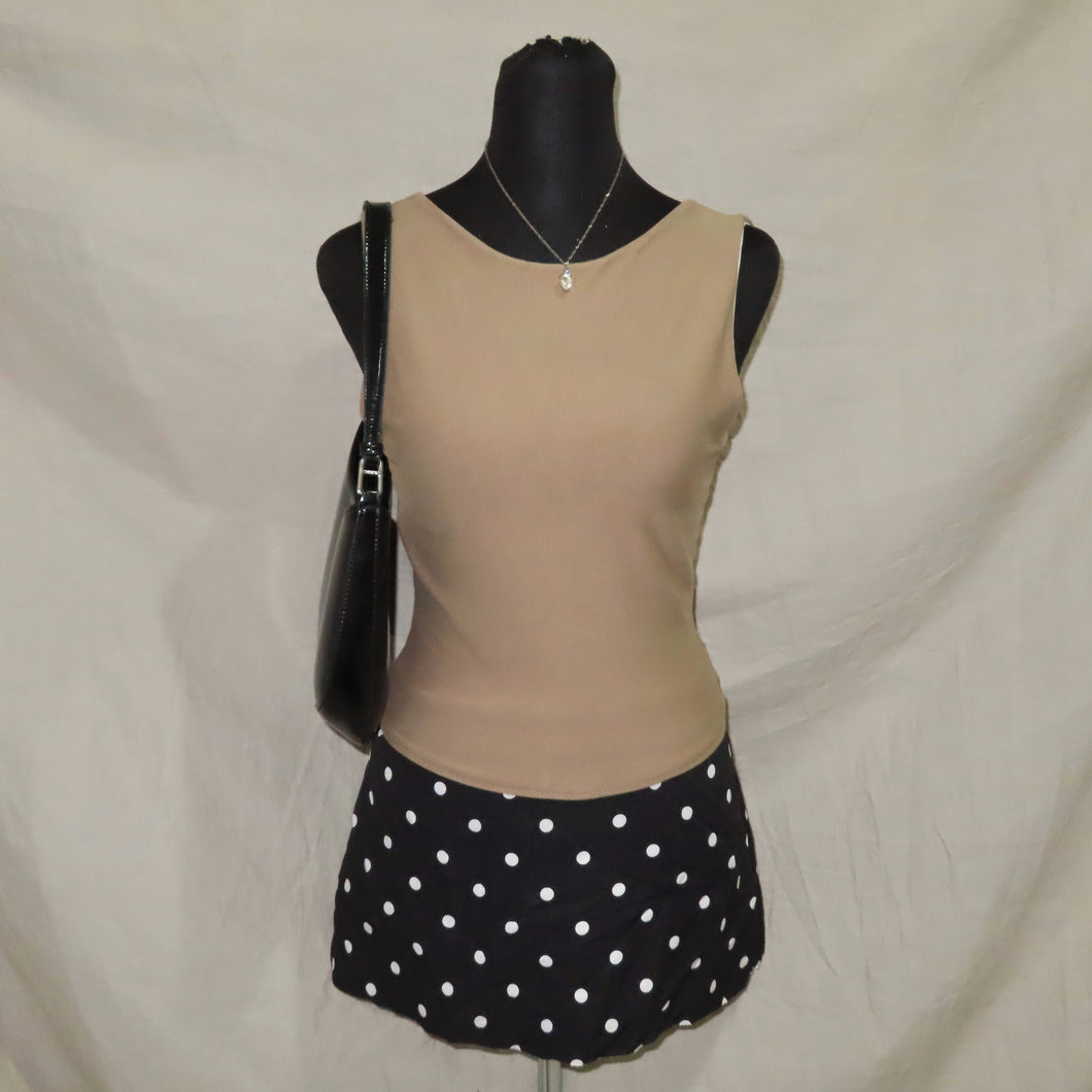 Brown reversible tank (S)