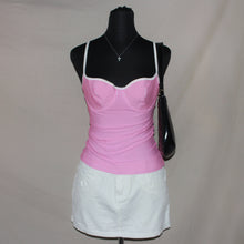 Load image into Gallery viewer, Pink stripped corset top (S/M)
