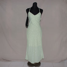 Load image into Gallery viewer, Pastel green polka dot halter midi dress (S)
