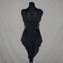 Load image into Gallery viewer, Black asymmetrical midi dress (S)
