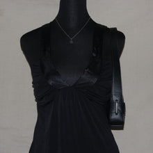 Load image into Gallery viewer, Black halter midi dress (S)
