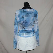 Load image into Gallery viewer, River Island mesh blue long sleeves
