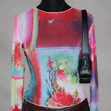 Load image into Gallery viewer, Abstract patterned mesh long sleeves (S)
