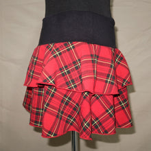 Load image into Gallery viewer, Gingham patterned red mini skirt (S)
