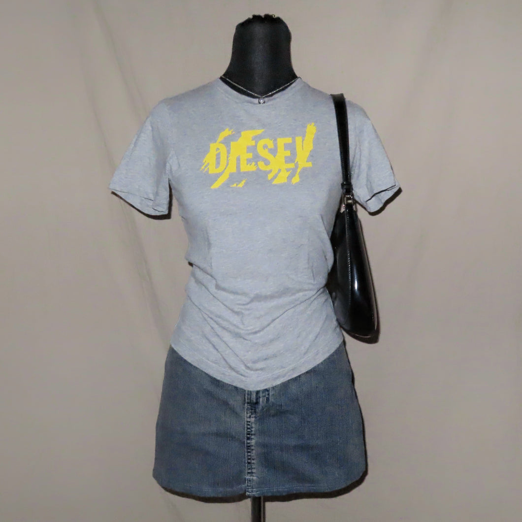 Diesel graphic gray tee (XS)