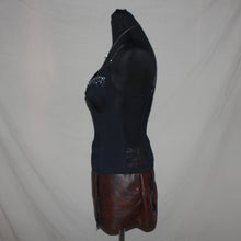 Load image into Gallery viewer, George bedazzled black corset (M)
