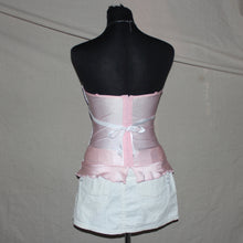 Load image into Gallery viewer, Laced pink coquette patterned corset (M)
