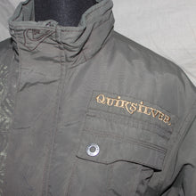 Load image into Gallery viewer, Quick Silver zip up graphic bummer jacket (L)
