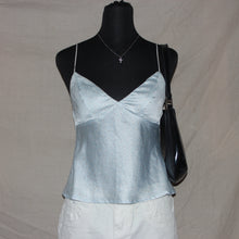 Load image into Gallery viewer, Blossom baby blue tank top (S)
