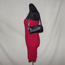 Load image into Gallery viewer, Oh Polly ruched maroon midi dress (XS/S)
