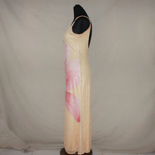 Load image into Gallery viewer, Yellow floral sequenced maxi dress (M)
