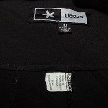 Load image into Gallery viewer, Buttoned black low waisted capri (W29)
