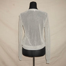 Load image into Gallery viewer, See-through silver glittered long sleeves (S)
