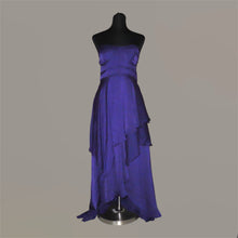 Load image into Gallery viewer, Vintage Shylo x Princess Polly purple ruffled asymmetrical long dress (M)
