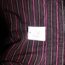 Load image into Gallery viewer, Burgundy pinstripe button-up top (S)
