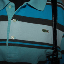Load image into Gallery viewer, Lacoste stripped collared sweater (M)
