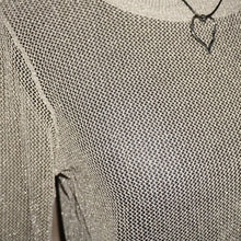 Load image into Gallery viewer, See-through silver glittered long sleeves (S)
