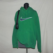 Load image into Gallery viewer, Nike green swoosh hoodie (XL)
