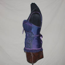 Load image into Gallery viewer, Purple ruched corset (M)
