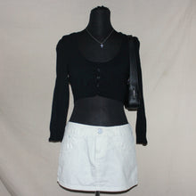 Load image into Gallery viewer, Black cropped cardigan (S)
