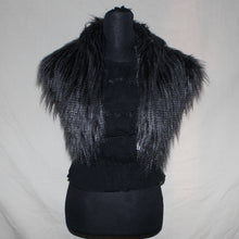 Load image into Gallery viewer, Gray Fur vest (S)
