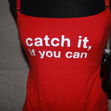 Load image into Gallery viewer, Red "catch it, if you can" tank top (S)
