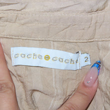 Load image into Gallery viewer, Cache cache floral beige long sleeves polo (XS/S)
