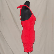 Load image into Gallery viewer, Babyboo red ruched fitted dress (XS)
