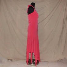 Load image into Gallery viewer, Miss Me pink ruched asymmetrical long dress (S)
