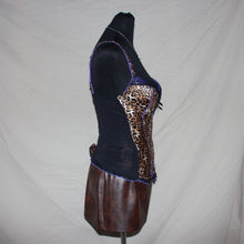 Load image into Gallery viewer, Leopard purple patterned corset (S)
