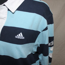 Load image into Gallery viewer, Adidas stripped collared long sleeves (M)
