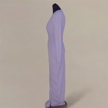 Load image into Gallery viewer, KooKai body hugging asymmetrical gray long dress (S)
