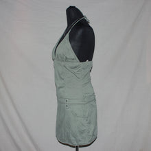 Load image into Gallery viewer, Green Coast halter midi dress (XS)
