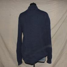 Load image into Gallery viewer, Polo Ralph Lauren navy blue zipped collar sweater (XL)
