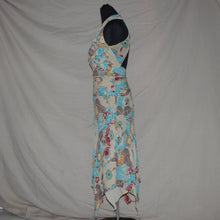 Load image into Gallery viewer, Boho patterned asymmetrical midi dress (S)
