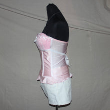 Load image into Gallery viewer, Laced pink coquette patterned corset (M)
