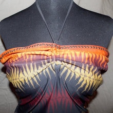 Load image into Gallery viewer, Boho patterned tube ruched top (M)
