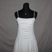 Load image into Gallery viewer, Ruched white asymmetrical (S)
