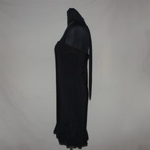 Load image into Gallery viewer, PLT black tube scarf detail midi dress (M/L)
