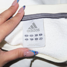 Load image into Gallery viewer, Adidas white knitted logo sweater (L)
