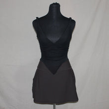 Load image into Gallery viewer, Tiger Mist black wrap top (S)
