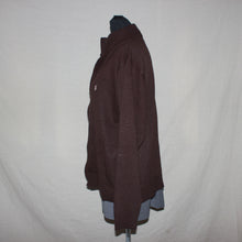 Load image into Gallery viewer, Polo by RL brown collared zip-up (M)
