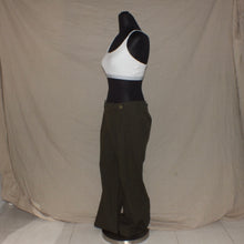 Load image into Gallery viewer, Vintage Burberry velvet green wide leg trousers (W33)
