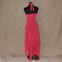 Load image into Gallery viewer, Miss Me pink ruched asymmetrical long dress (S)

