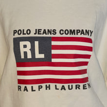 Load image into Gallery viewer, Polo RL graphic flag white sweater (XL)
