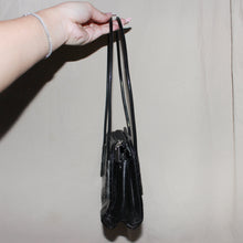 Load image into Gallery viewer, Black "G" crocodile patterned bag
