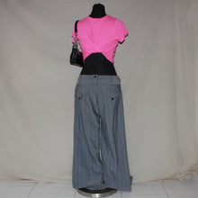 Load image into Gallery viewer, Gray stripped low waisted trousers (W29)
