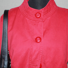 Load image into Gallery viewer, Red button up blazer (M)
